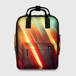 Рюкзак женский Яркие размытые полосы, цвет: 3D-принт