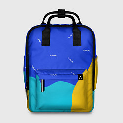 Рюкзак женский Кляксы - абстракция, цвет: 3D-принт