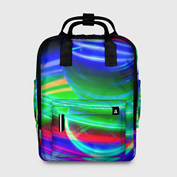 Женский рюкзак Волнообразные абстрактные линии и шары