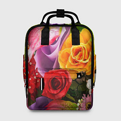 Рюкзак женский Прекрасный цветочный букет, цвет: 3D-принт