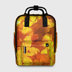 Рюкзак женский Осенние золотые листья, цвет: 3D-принт