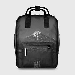 Рюкзак женский Тёмные горы и озеро, цвет: 3D-принт