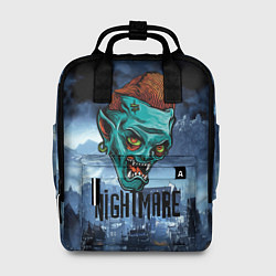 Рюкзак женский Ночной кошмар - Horror face, цвет: 3D-принт