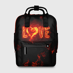Рюкзак женский Fire love, цвет: 3D-принт