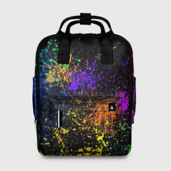 Рюкзак женский Абстрактные брызги краски, цвет: 3D-принт