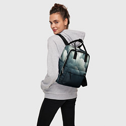 Рюкзак женский Темные тучи - иллюстрация, цвет: 3D-принт — фото 2