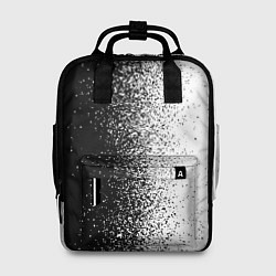 Рюкзак женский Брызги красок - Черно-белый, цвет: 3D-принт