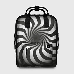 Рюкзак женский Объёмная спираль - оптическая иллюзия, цвет: 3D-принт