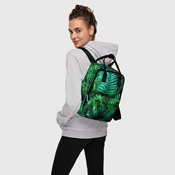 Рюкзак женский Тропические растения - текстура, цвет: 3D-принт — фото 2