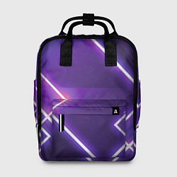 Рюкзак женский Неоновые прямоугольники, цвет: 3D-принт