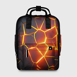 Рюкзак женский Огненные трещины, цвет: 3D-принт