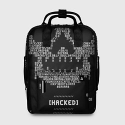 Рюкзак женский Hacked skull, цвет: 3D-принт