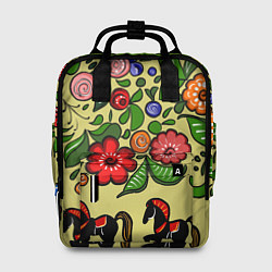 Рюкзак женский Роспись лошади, цвет: 3D-принт