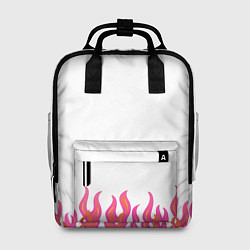 Рюкзак женский Розовые языки огня, цвет: 3D-принт