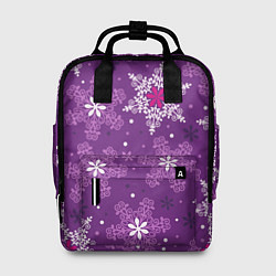 Рюкзак женский Violet snow, цвет: 3D-принт