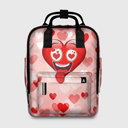Рюкзак женский Безумное сердце, цвет: 3D-принт
