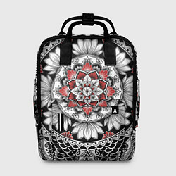 Рюкзак женский Мандала: цветочный узор, цвет: 3D-принт