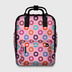 Рюкзак женский Вкусные пончики, цвет: 3D-принт