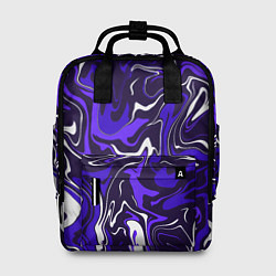 Рюкзак женский Фиолетовая абстракция, цвет: 3D-принт