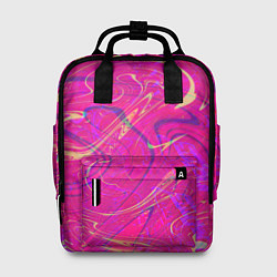 Рюкзак женский Розовая абстракция, цвет: 3D-принт