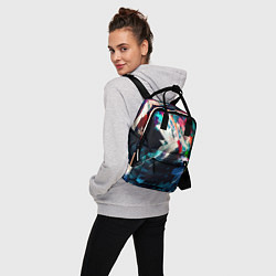 Рюкзак женский Разноцветные мазки краски, цвет: 3D-принт — фото 2