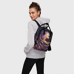 Рюкзак женский Красочная волна, цвет: 3D-принт — фото 2
