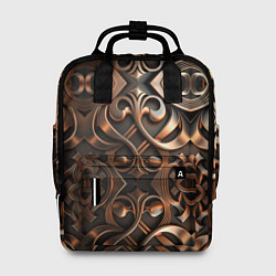 Рюкзак женский Золотой узор - паттерн, цвет: 3D-принт