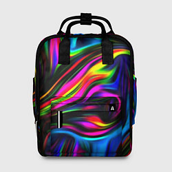 Рюкзак женский Неон кистью краски, цвет: 3D-принт