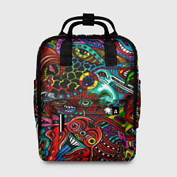 Рюкзак женский Психоделическая иллюстрация, цвет: 3D-принт
