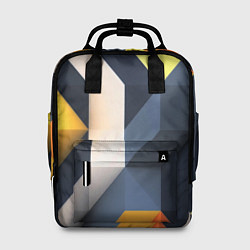Рюкзак женский Полосы геометрия узор, цвет: 3D-принт