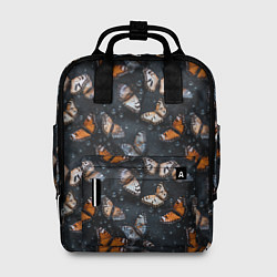 Рюкзак женский Бабочки и капли - паттерн, цвет: 3D-принт