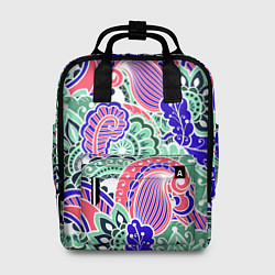 Рюкзак женский Модный растительный узор, цвет: 3D-принт