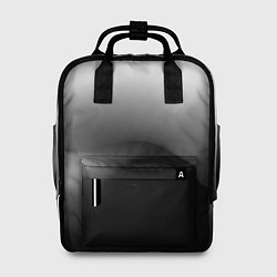 Рюкзак женский Градиент черный, цвет: 3D-принт