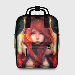 Женский рюкзак Рыжая девушка-лиса