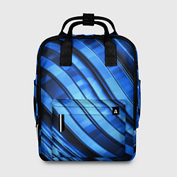 Рюкзак женский Темно-синий металлик, цвет: 3D-принт