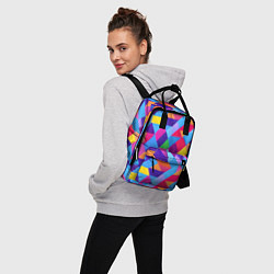 Рюкзак женский Геометрическая абстракция красок, цвет: 3D-принт — фото 2