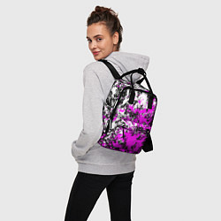 Рюкзак женский Белая и розовая краска, цвет: 3D-принт — фото 2