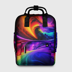Рюкзак женский Неоновая краска, цвет: 3D-принт