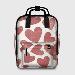 Рюкзак женский Hearts, цвет: 3D-принт