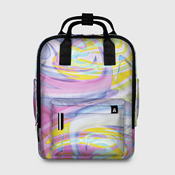 Рюкзак женский Нежная абстракция, цвет: 3D-принт