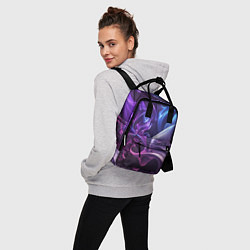 Рюкзак женский Сине-фиолетовый всплеск, цвет: 3D-принт — фото 2