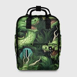 Рюкзак женский Восточные драконы: арт нейросети, цвет: 3D-принт