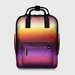 Рюкзак женский Закат, абстрактные полосы с размытием, цвет: 3D-принт