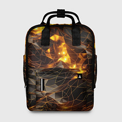Рюкзак женский Золотистая текстура, цвет: 3D-принт