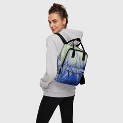 Рюкзак женский Лучи - неоновый синий - Хуф и Ся, цвет: 3D-принт — фото 2