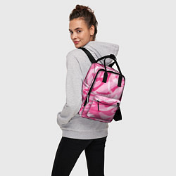 Рюкзак женский Камуфляж в розовом, цвет: 3D-принт — фото 2