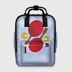 Рюкзак женский Теннисный дизайн, цвет: 3D-принт