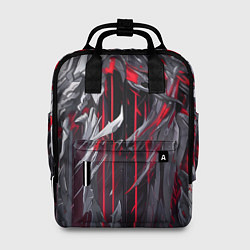 Рюкзак женский Красная демоническая кибер броня, цвет: 3D-принт