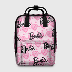 Рюкзак женский Логотип Барби и розовое кружево, цвет: 3D-принт