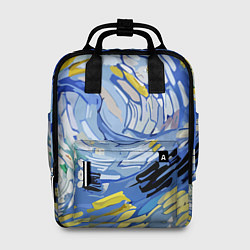 Женский рюкзак Облака в стиле Ван Гога